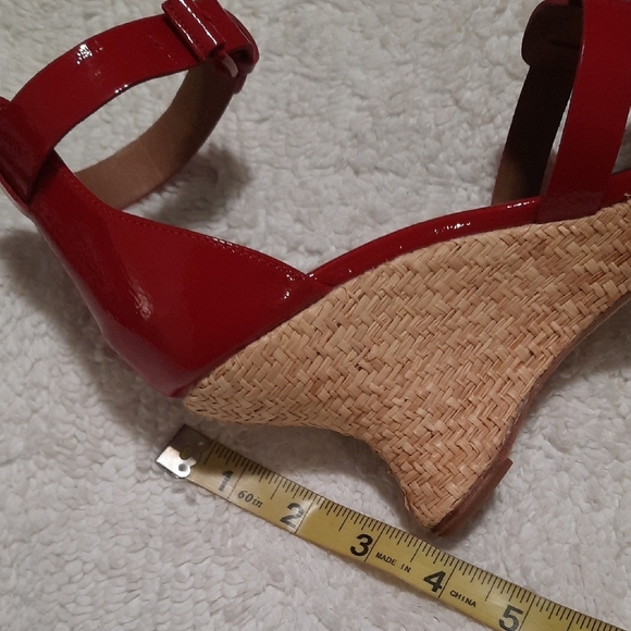 Donald J. Pliner Red Strappy Wedges - Picture 5 of 10